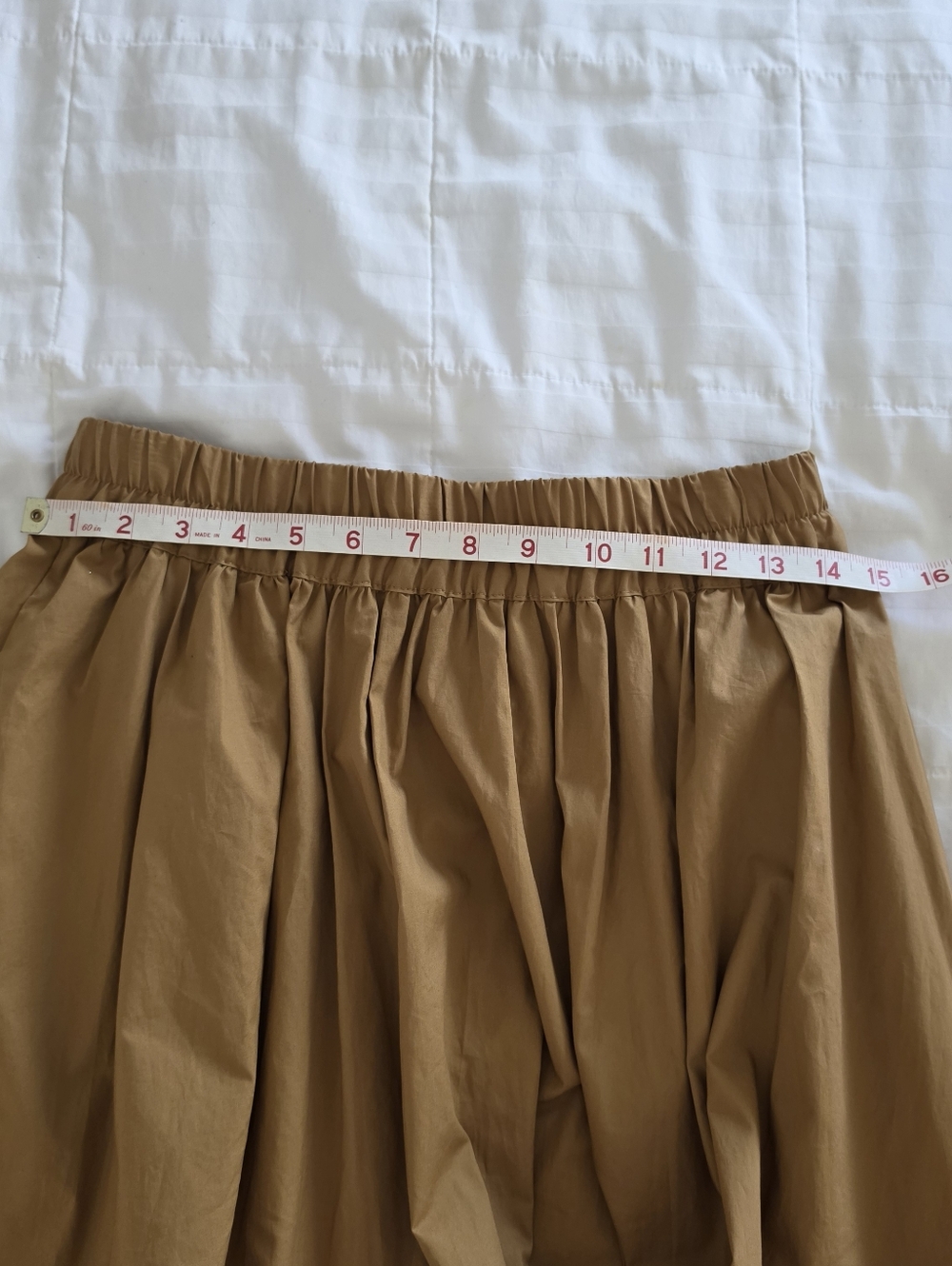 Classic Brown Picnic Skirt with Pockets Paper Bag Skirt Small - Picture 4 of 7